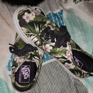 Floral print vans